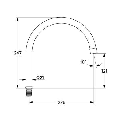 Grohe Döner Boru Çıkış Ucu - 13049000 - GROHE