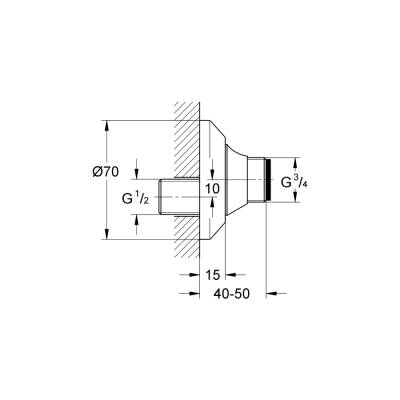 Grohe Ekzantrik, Kilitlenebilir - 12400000 - GROHE (1)