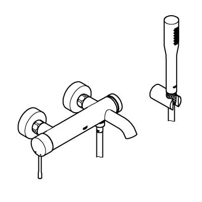 Grohe Essence Tek Kumandalı Banyo Bataryası - 25249001 - GROHE (2)