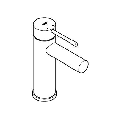 Grohe Essence Tek Kumandalı Lavabo Bataryası S-Boyut - 34813001 - GROHE (2)