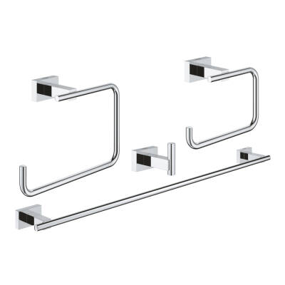 Grohe Essentials Cube 4'Ü Bir Arada Banyo Aksesuar Seti - 40778001 - GROHE
