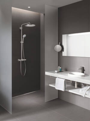 Grohe Euphoria System 310 Duvara Monte Termostatik Bataryalı Duş Sistemi - 26075Dc0 - GROHE (2)