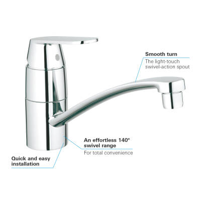 Grohe Eurocosmo Tek Kumandalı Eviye Bataryası - 32842000 - GROHE (2)