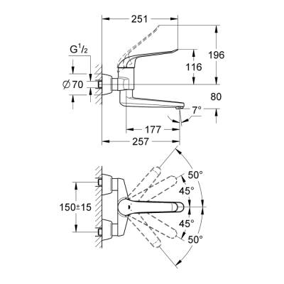 Grohe Euroeco Special Tek Kumandalı Lavabo Bataryası - 32773000 - GROHE (1)