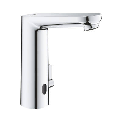 Grohe Eurosmart Cosmopolitan E Fotoselli Lavabo Bataryası, 1/2', L - Boyut, Çift Su Girişli, Ayarlanabilir Sıcaklık Sınırlayıcısı - 36421001 - GROHE