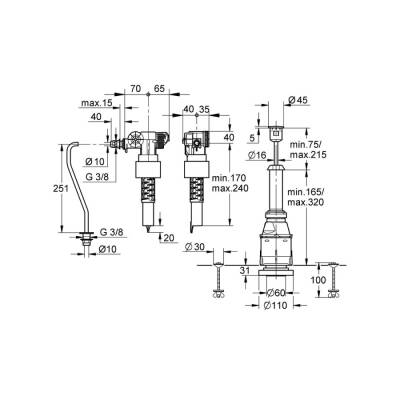 Grohe Gömme Rezervuar Doldurma Ve Boşaltma Grubu - 37522Pı0 - GROHE (1)