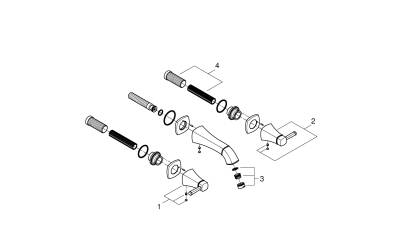 Grohe Grandera 3 Delikli Lavabo Bataryası 1/2' M-Boyut - 20622IG0 - GROHE (1)