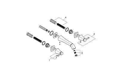 Grohe Grandera 3 Delikli Lavabo Bataryası L-Boyut - 20623IG0 - GROHE (1)