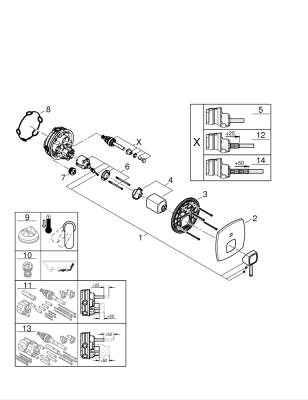 Grohe Grandera Ankastre Banyo/Duş Bataryası - 24260IG0 - GROHE (1)