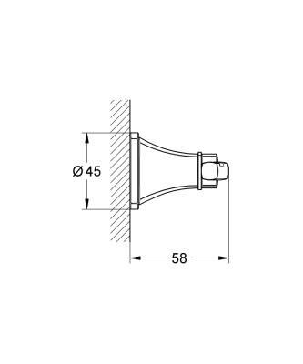 Grohe Grandera Havlu/Bornoz Askılığı - 40930000 - GROHE (2)