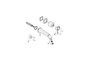 Grohe Grandera İki Delikli Lavabo Bataryası L-Boyut - 29417000 - GROHE (1)