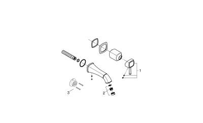 Grohe Grandera İki Delikli Lavabo Bataryası M-Boyut - 29416IG0 - GROHE (1)