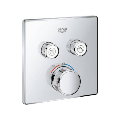 Grohe Grohtherm Smartcontrol Çift Valfli Akış Kontrollü, Ankastre Termostatik Duş Bataryası - 29124000 - GROHE