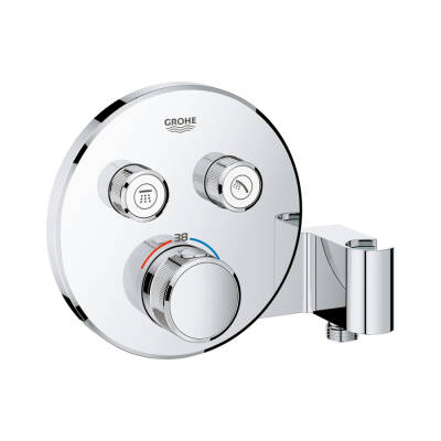 Grohe Grohtherm Smartcontrol Çift Valfli Akış Kontrollü, Ankastre Termostatik
Duş Bataryası, Entegre Duş Kolu İle - 29120000 - GROHE