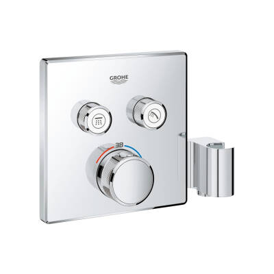 Grohe Grohtherm Smartcontrol Çift Valfli Akış Kontrollü, Ankastre Termostatik Duş Bataryası, Entegre Duş Kolu İle - 29125000 - GROHE