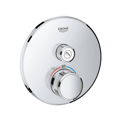 Grohe Grohtherm Smartcontrol Tek Valfli Akış Kontrollü, Ankastre Termostatik Duş Bataryası - 29118000 - GROHE