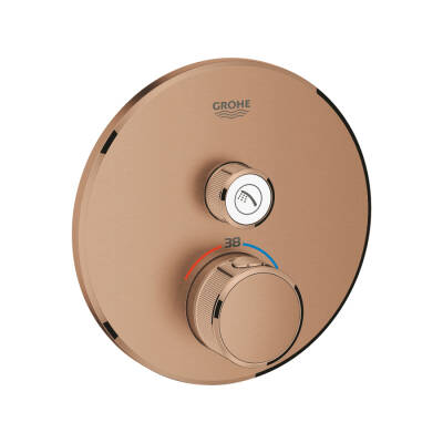 Grohe Grohtherm Smartcontrol Tek Valfli Akış Kontrollü, Ankastre Termostatik Duş Bataryası - 29118Dl0 - GROHE