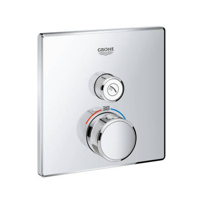 Grohe Grohtherm Smartcontrol Tek Valfli Akış Kontrollü, Ankastre Termostatik Duş Bataryası - 29123000 - GROHE