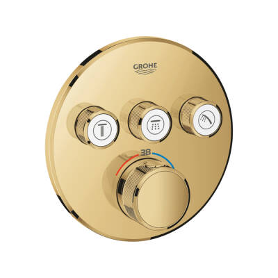 Grohe Grohtherm Smartcontrol Üç Valfli Akış Kontrollü, Ankastre Termostatik Duş Bataryası - 29121Gl0 - GROHE