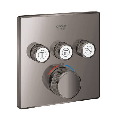 Grohe Grohtherm Smartcontrol Üç Valfli Akış Kontrollü, Ankastre Termostatik Duş Bataryası - 29126A00 - GROHE