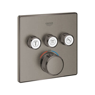 Grohe Grohtherm Smartcontrol Üç Valfli Akış Kontrollü, Ankastre Termostatik Duş Bataryası - 29126Al0 - GROHE