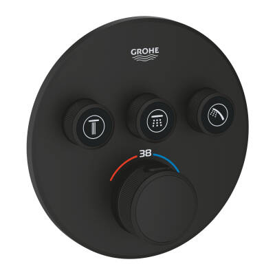 Grohe Grohtherm Smartcontrol Üç Valfli Akış Kontrollü, Ankastre Termostatik Duş Bataryası (29508Kf0) - GROHE