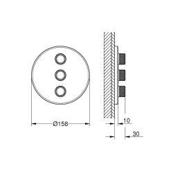 Grohe Grohtherm Smartcontrol Üç Valfli Akış Kontrollü Kumanda - 29122En0 - 2