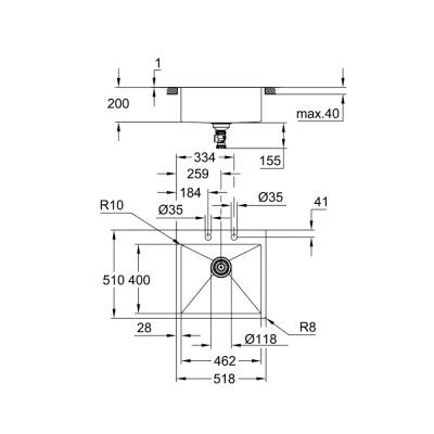 Grohe K800 Paslanmaz Çelik Eviye - 31583Sd1 - GROHE (1)