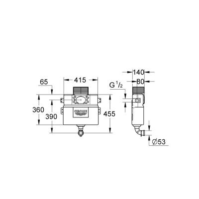 Grohe Klozet İçin Rezervuar - 38422000 - GROHE (1)