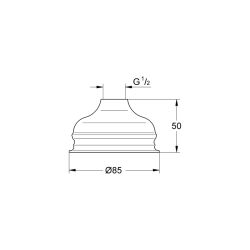 Grohe Relexa Basic 85 Tepe Duşu 1 Akışlı - 28404000 - 2