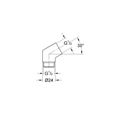 Grohe Sena Adaptör 1/2 X 1/2' - 28389000 - GROHE (1)