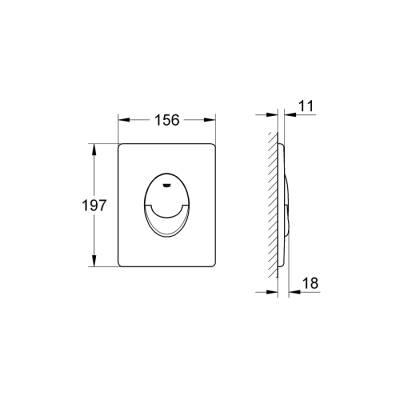 Grohe Skate Air Kumanda Paneli - 38505KV0 - GROHE (1)