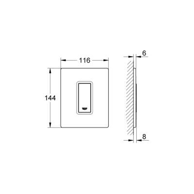 Grohe Skate Cosmopolitan Kumanda Paneli - 38846Ls0 - GROHE (1)