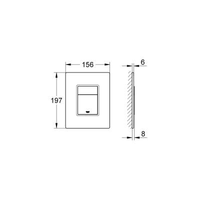 Grohe Skate Cosmopolitan Kumanda Paneli - 389160A0 - GROHE (1)