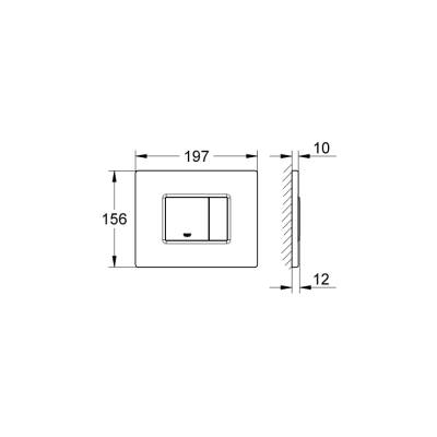 Grohe Skate Cosmopolitan Kumanda Paneli, Paslanmaz Çelik - 38776Sd0 - GROHE (1)