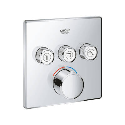 Grohe Smartcontrol 3 Valfli Akış Kontrollü Ankastre Duş Bataryası - 29149000 - GROHE