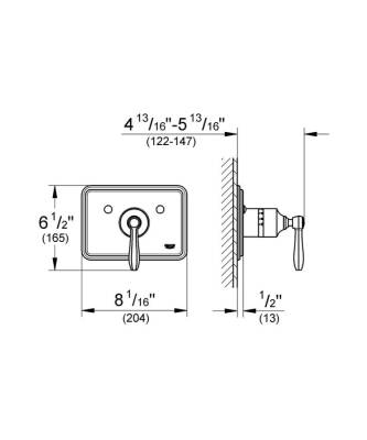 Grohe Somerset Merkezi Termostatik Kumanda - 19320En0 - GROHE (1)