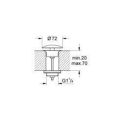 Grohe Tapa Takımı 1 1/4' - 65808000 - 2