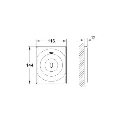 Grohe Tectron Surf Fotoselli Pisuar Kumanda Paneli - 37336001 - GROHE (1)