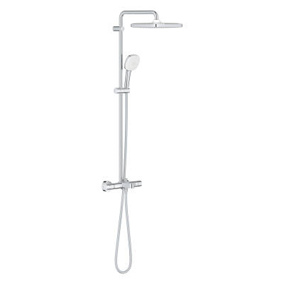Grohe Tempesta System 250 Cube Duvara Monte Termostatik Bataryalı Duş Sistemi - 26975001 - GROHE