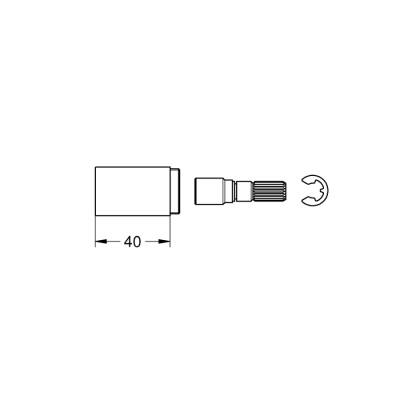 Grohe Uzatma - Seti, 40 Mm - 06428000 - GROHE