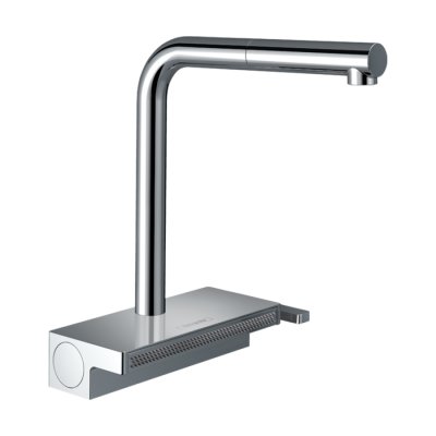 HansGrohe Aquno Select M81 Tek Kollu Eviye Bataryası 250, Çekilebilir Gaga, 2Jet - 73836000 - HANSGROHE