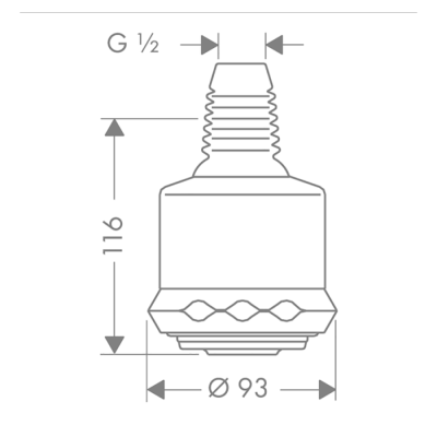 HansGrohe Clubmaster Tepe Duşu 3 Jet - 28496000 - HANSGROHE (1)
