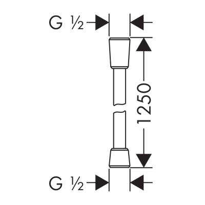 HansGrohe Comfortflex Duş Hortumu 125 Cm - 28167000 - HANSGROHE (1)
