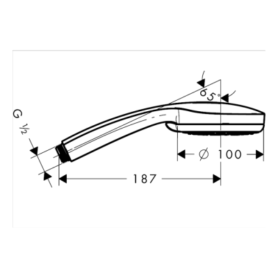 HansGrohe Croma 100 El Duşu Vario, Ecosmart, 9 Lt/Dk - 28537000 - HANSGROHE (1)