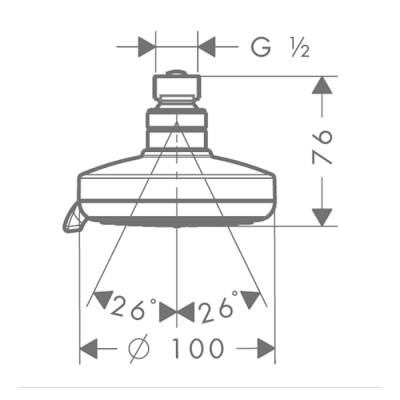 HansGrohe Croma 100 Tepe Duşu Multi - 27443000 - HANSGROHE (1)