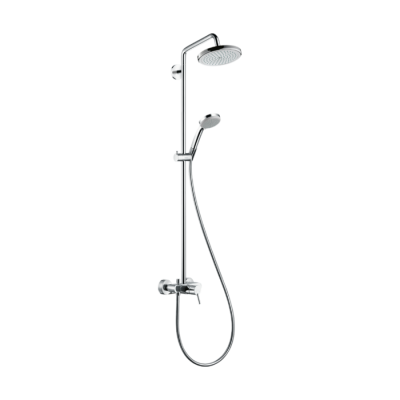 HansGrohe Croma Duş Kolonu 220 1 Jet, Tek Kollu Batarya İle - 27222000 - HANSGROHE