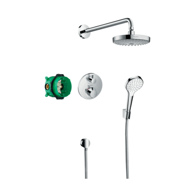 HansGrohe Croma Select S Ankastre Duş Sistemi Ecostat S Termostat İle - 27295000 - HANSGROHE