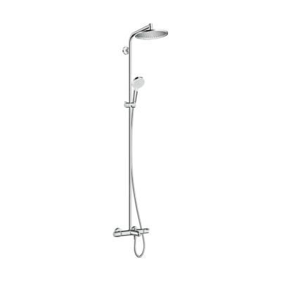 HansGrohe Crometta S Duş Kolonu 240 1 Jet, Banyo Termostatı İle - 27320000 - HANSGROHE