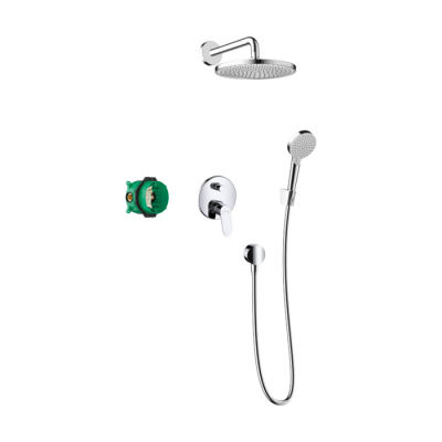 HansGrohe Crometta S Duş Sistemi 240 1Jet Tek Kollu Batarya İle - 27958000 - HANSGROHE